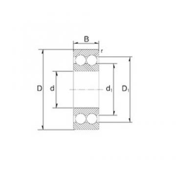 30 mm x 72 mm x 30,2 mm  ZEN 3306 Rolamentos de esferas de contacto angular