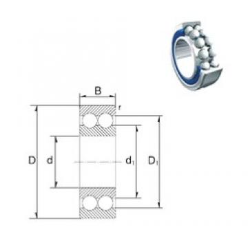 6 mm x 17 mm x 6 mm  ZEN 30/6-2RS Rolamentos de esferas de contacto angular