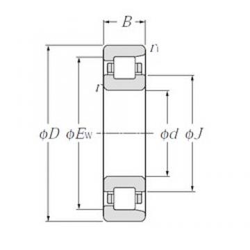 130 mm x 230 mm x 40 mm  NTN NF226 Rolamentos cilíndricos