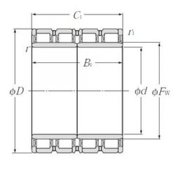 840 mm x 1 160 mm x 840 mm  NTN E-4R16801 Rolamentos cilíndricos