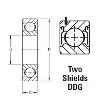 35 mm x 62 mm x 14 mm  Timken 9107KDDG Rolamentos de esferas profundas