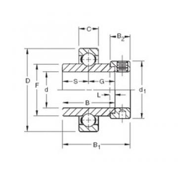 60,325 mm x 110 mm x 61,91 mm  Timken SM1206K Rolamentos de esferas profundas